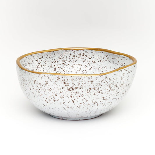 Gold Blossom Serving Bowl